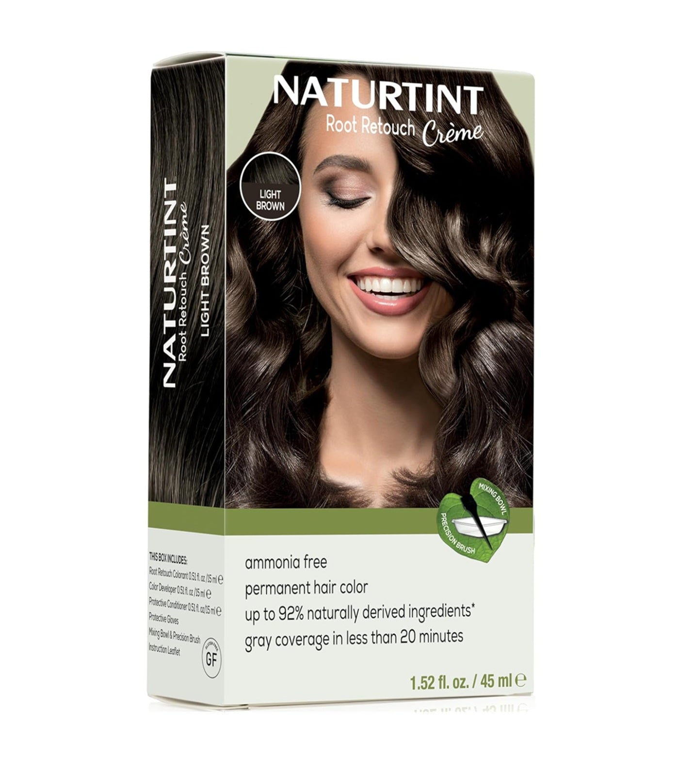 Naturtint Light Brown Root Retouch Creme Permanent Hair Color Ammonia Free 1.52 FL Oz