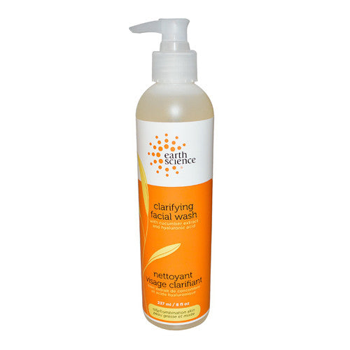 Earth Science Clarifying Facial Wash With Cucumber Extracts - 8 Oz