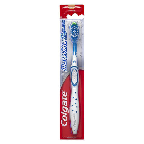Colgate Max White Full Head Adult Toothbrush, Soft - 1 Ea