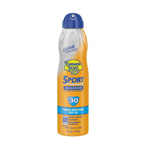 Banana Boat Ultra Mist Sport Performance Continuous Spray Sunscreen, Spf 30 - 6 Oz