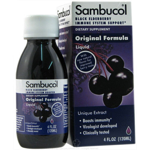 Sambucol Black Elderberry Immune Formula Liquid, 4 Oz