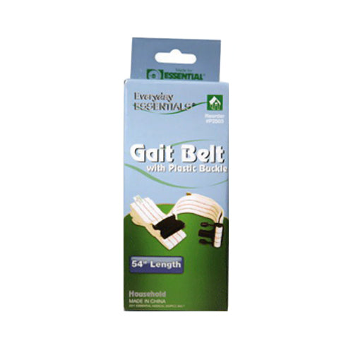 Everyday Essentials Standard Gait Belt with Plastic Buckle 54 Inch for Patient Transfer and Support 1Ea