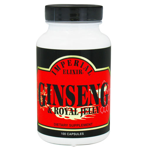 Imperial Elixir Ginseng and Royal Jelly Capsules Support Overall Well Being Maintain Energy Levels 100Ea