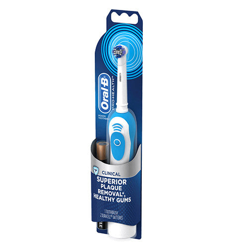 Oral-B Pro-Health Batteries Tooth Brush With Precision Clean Battery - 1 Ea