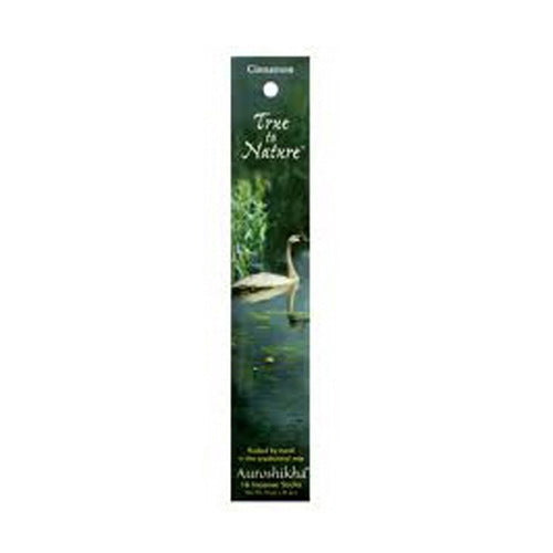Auroshikha True to Nature Incense Sticks Cinnamon Essence Warming and Invigorating Aromatherapy Fragrance 0.35Oz (10g)