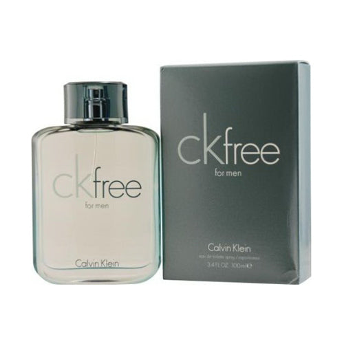 Calvin Klein CK Free Eau De Toilette Spray for Men Fresh Woody Aromatic Fragrance 3.4Oz (100ml)
