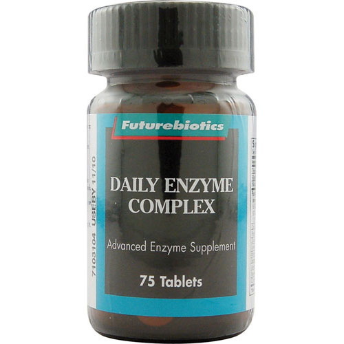 Futurebiotics Daily Enzyme Complex Tablets Dietary Supplement 75Ea