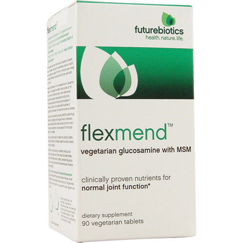 Futurebiotics Flexmend Vegetarian Glucosamine Tablets with MSM for Joints 90Ea