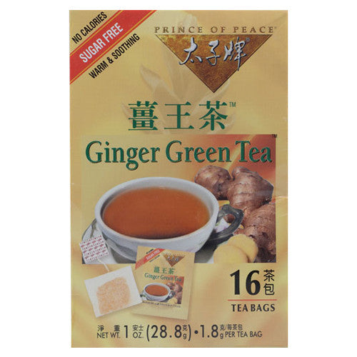 Prince Of Peace Ginger Green Tea - 16 Bags