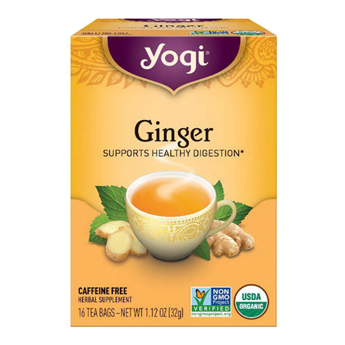 Yogi Ginger Herbal Supplement Tea Bags, 16 Ea