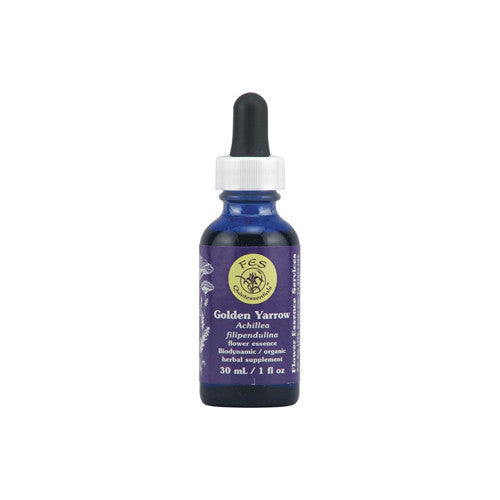 Golden Yarrow Herbal Supplement Dropper By Flower Essence - 1 Oz