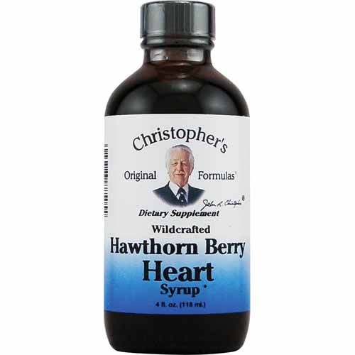 Dr Christophers Original Formulas Hawthorn Berry Heart Syrup Help Support the Cardiovascular System 4Oz (118ml)