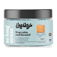Chewsy So Long Stress Stay Calm And Focused Chews, Tropical Fruity, 30 Ea
