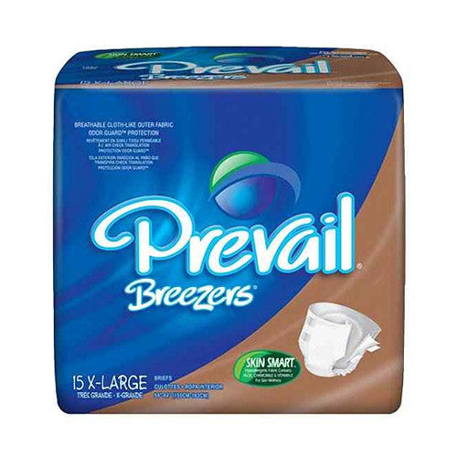 Prevail Breezers Adult Briefs, X-Large - 15 Ea
