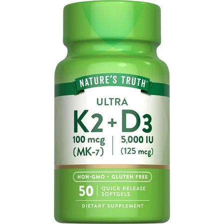 Nature's Truth Ultra Vitamin K-2 100 mcg, 50 Each