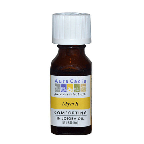 Aura Cacia Aromatherapy Precious Essentials Oil Myrrh With Jojoba - 0.5 Oz