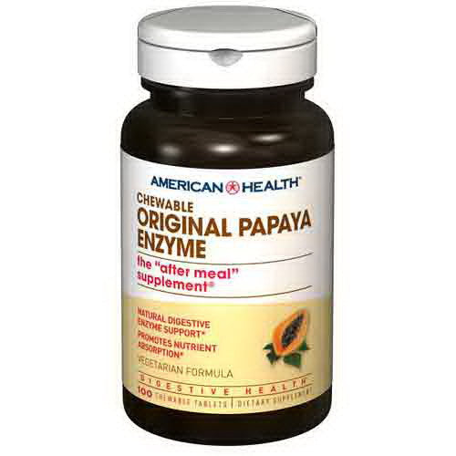 American Health Original Papaya Enzyme Chewable Tablets - 100 Ea