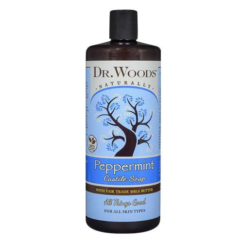 Dr.Woods Shea Vision Pure Peppermint Castile Liquid Soap - 32 Oz