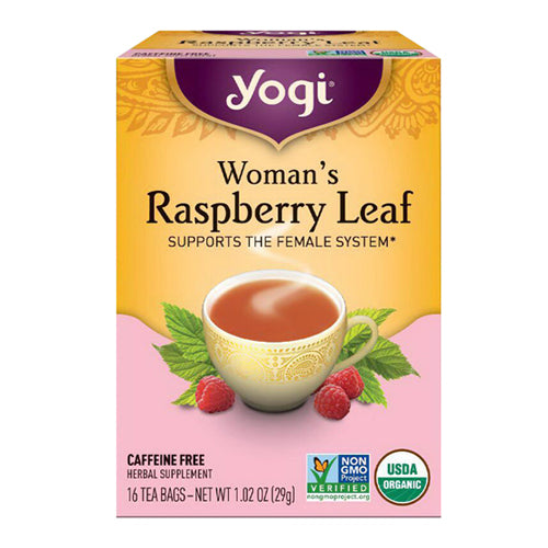 Yogi Womans Raspberry Leaf Herbal Supplement Tea Bags - 16 Ea