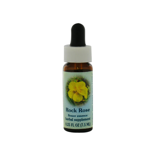 Flower Essence Rock Rose Herbal Supplement Dropper - 0.25 Oz