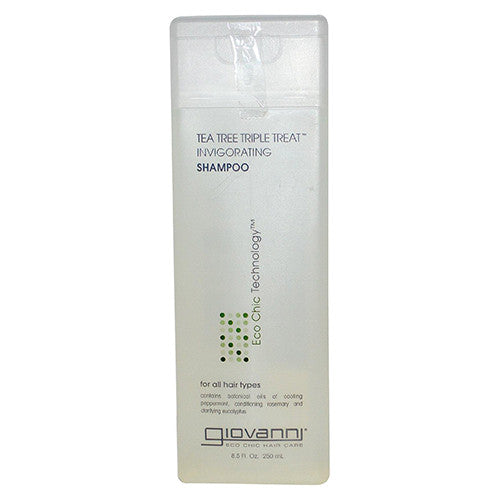 Giovanni Tea Tree Triple Treat Invigorating Hair Shampoo For All Hair Types, 8.5 Oz