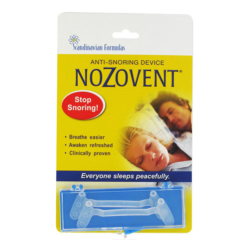 Scandinavian Formulas Nozovent Anti-Snoring Device, 2 Ea