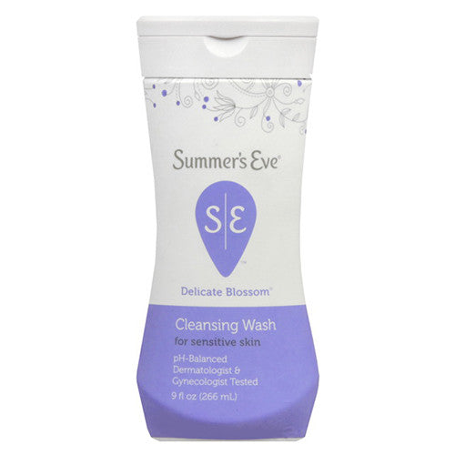 Summers Eve Cleansing Wash For Sensitive Skin, Delicate Blossom - 9 Oz