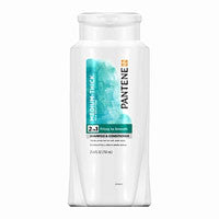 Pantene Pro-V 2 In 1 Medium - Thick Frizzy To Smooth Hair Solutions Shampoo And Conditioner - 25.4 Oz