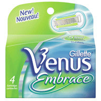 Gillette Venus Embrace Refill Catridges For Women - 4 Ea