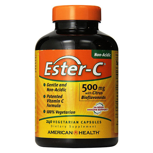 American Health Ester C With Citrus Bioflavonoids 500 Mg Vegetarian Capsules - 240 Ea